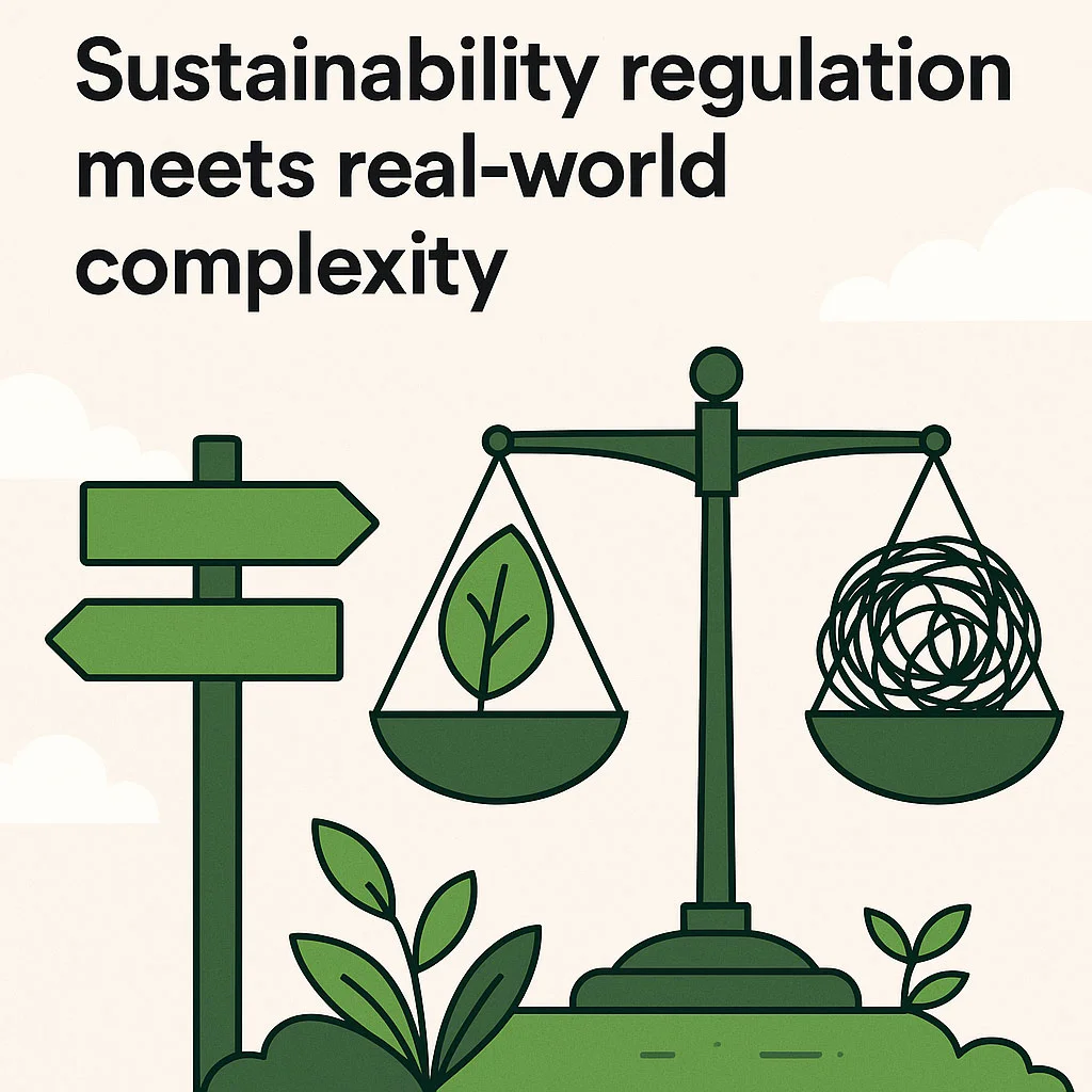 Sustainability regulation meets real-world complexity 1 Sustainability regulation meets real-world complexity